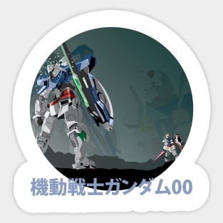 Exia vs 0 Gundam Sticker